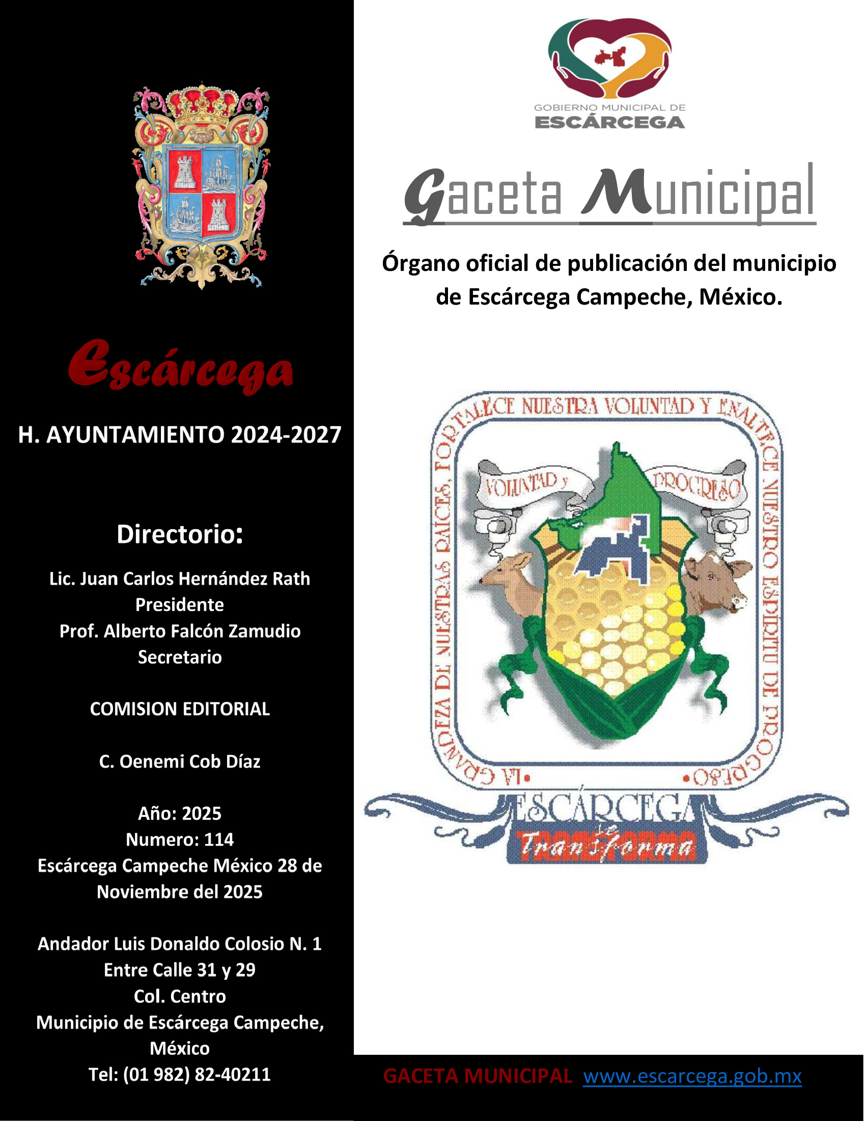 Gaceta  de <b class="text-primary">Noviembre</b>, 2025